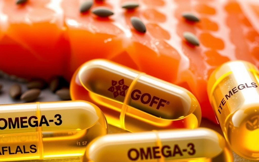 Cápsulas de Omega-3 y pescado azul